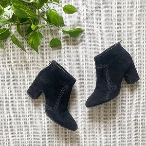 Jack Rogers Black Suede Gemma Ankle Boots